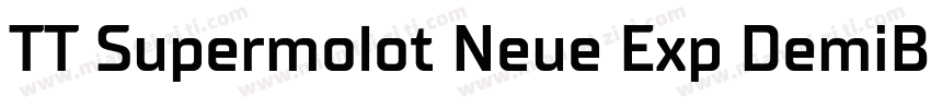 TT Supermolot Neue Exp DemiBold字体转换